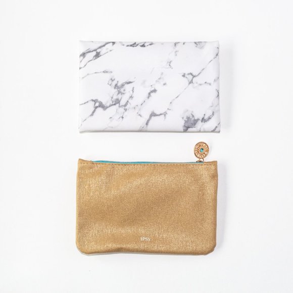 Marble & Gold Cosmetic Pouch (Set of 2) - Picture 2 of 2